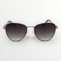 Sunglasses with gradient lenses on a white background