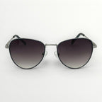 Sunglasses with gradient lenses on a white background
