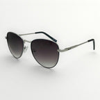 Sunglasses with gradient lenses on a white background