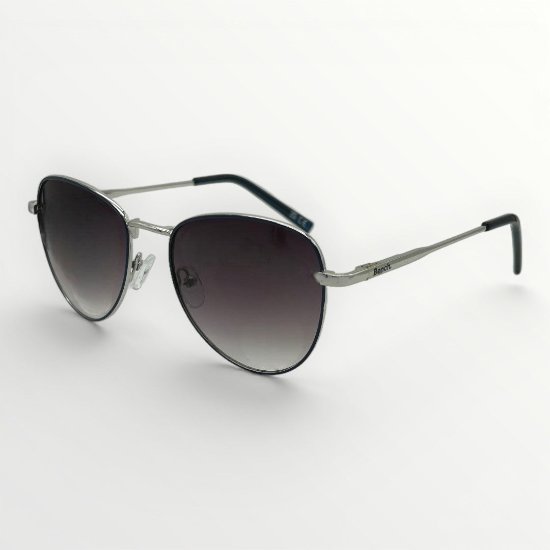 Sunglasses with gradient lenses on a white background