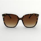 Patterned sunglasses with brown lenses
