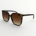 Patterned sunglasses with brown lenses