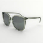 Grey sunglasses with dark lenses