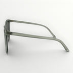 Grey sunglasses with dark lenses