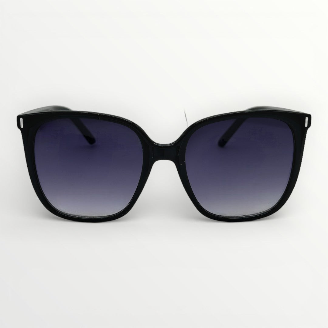 Black sunglasses with black lenses