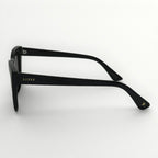 Black eyeglasses with 'Lipsy' branding on a white background