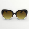 Sunglasses with a gradient design on a white background