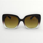 Sunglasses with a gradient design on a white background