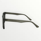 Black eyeglasses on a white background
