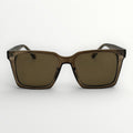 Brown sunglasses on a white background