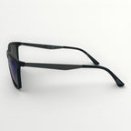 Black sunglasses on a white background