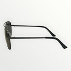 Black sunglasses on a white background